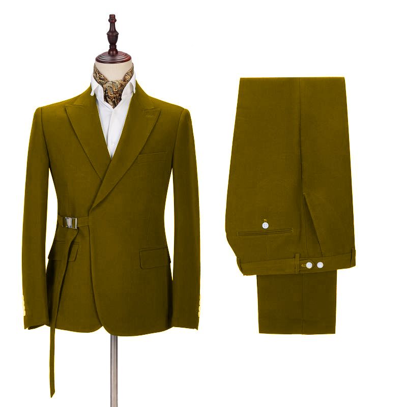 Morden 2 Pieces Formal Dinner Suit for Men with Peaked Lapel