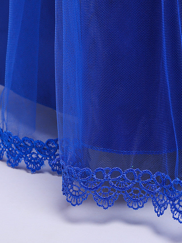 Long Sleeve Flower Girl Dresses with Butterfly Design & Beading