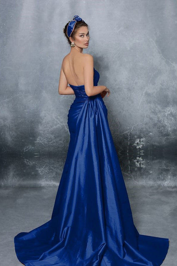 Royal Blue Sweetheart Sleeveless A Line Prom Dress