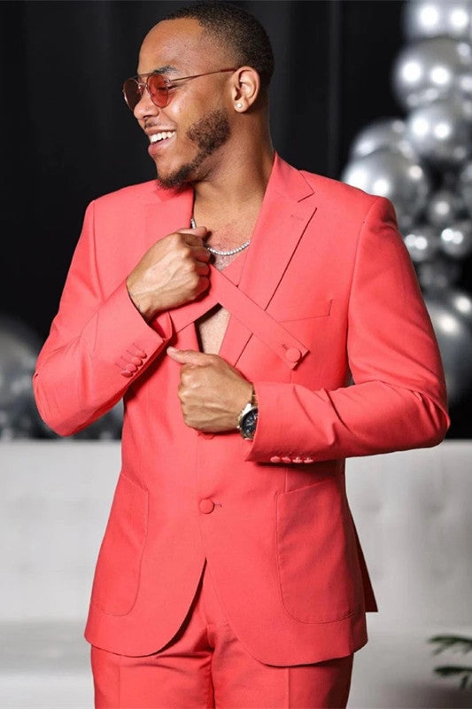 Online Bespoke Groom & Groomsmen Suits with Notched Lapels