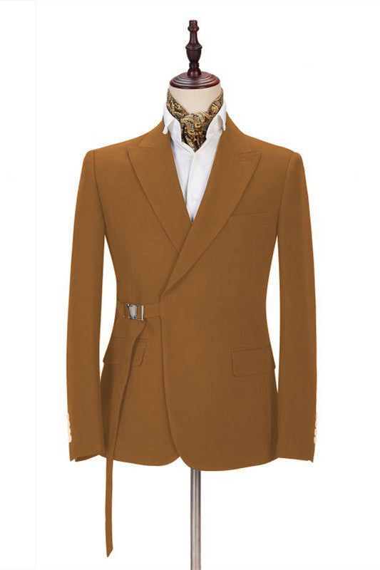 David Stylish 2022 Two-Piece Prom Attire for Guys with Peaked Lapel