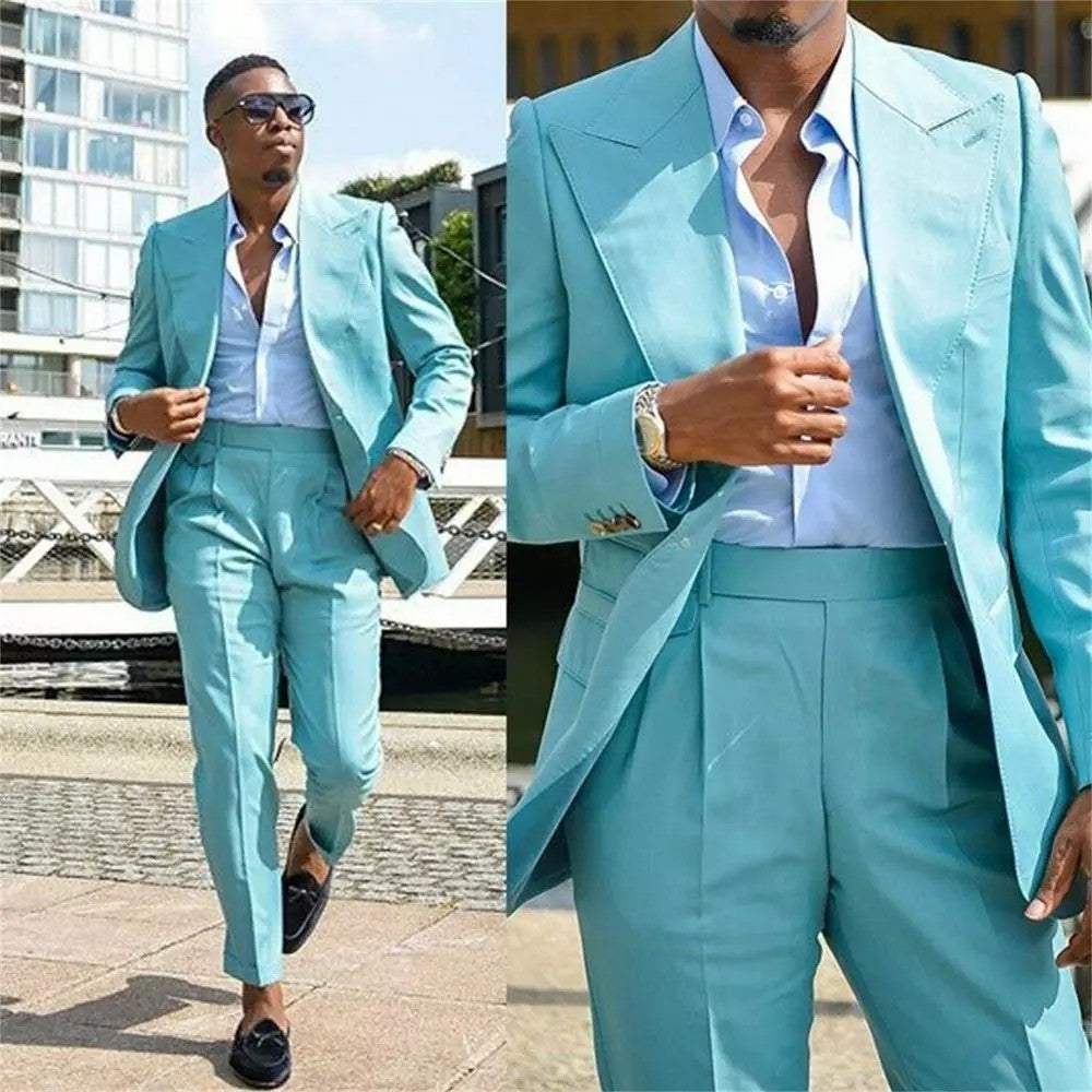 Designer Suits For Wedding with Peaked Lapel | Shop Online