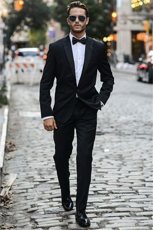 New Arrive Black Tuxedo Suit for Wedding Receptions