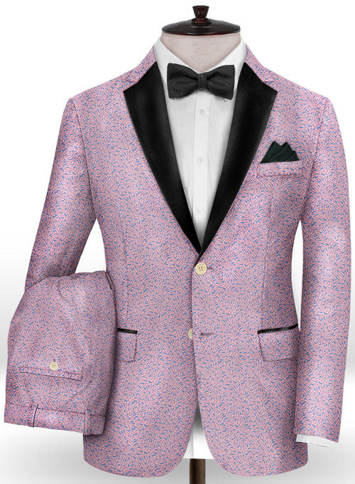 Two Pieces Lavender Jacquard Casual Prom Attire for Guys 2022