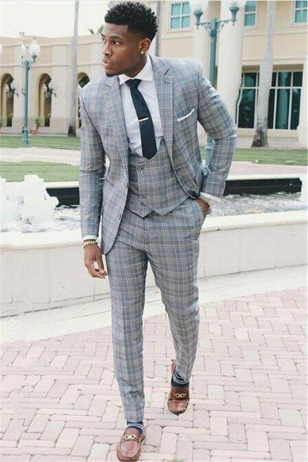 New Arrive 3 Piece Western Suits with Notch Lapel for Weddings