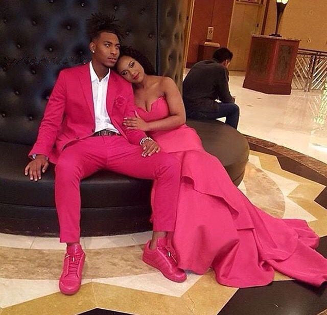 William Party Bespoke Prom Suit - New Arrive Notched Lapel For Men Fushcia