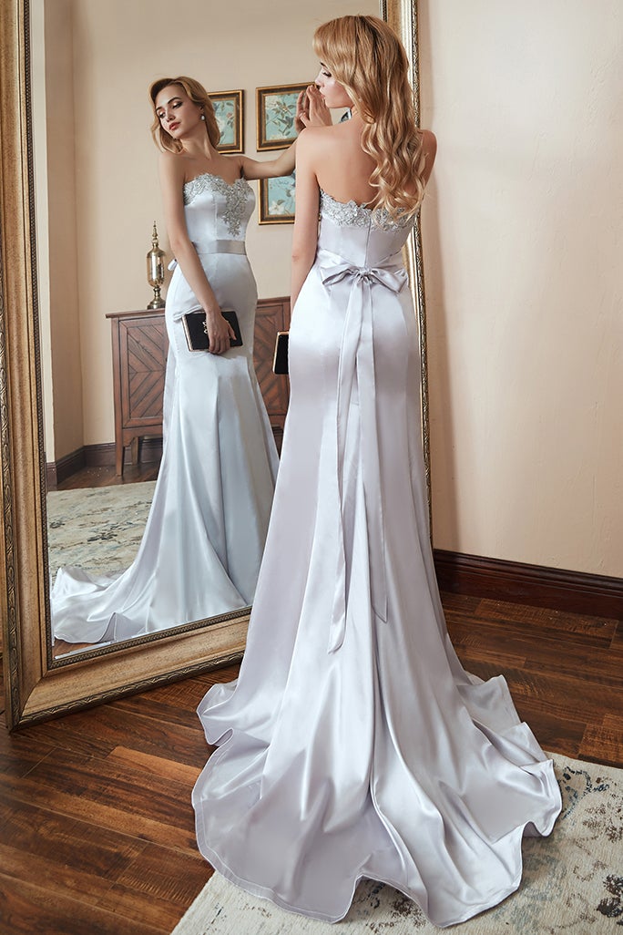 Mermaid Sweetheart Prom Dress with Appliques