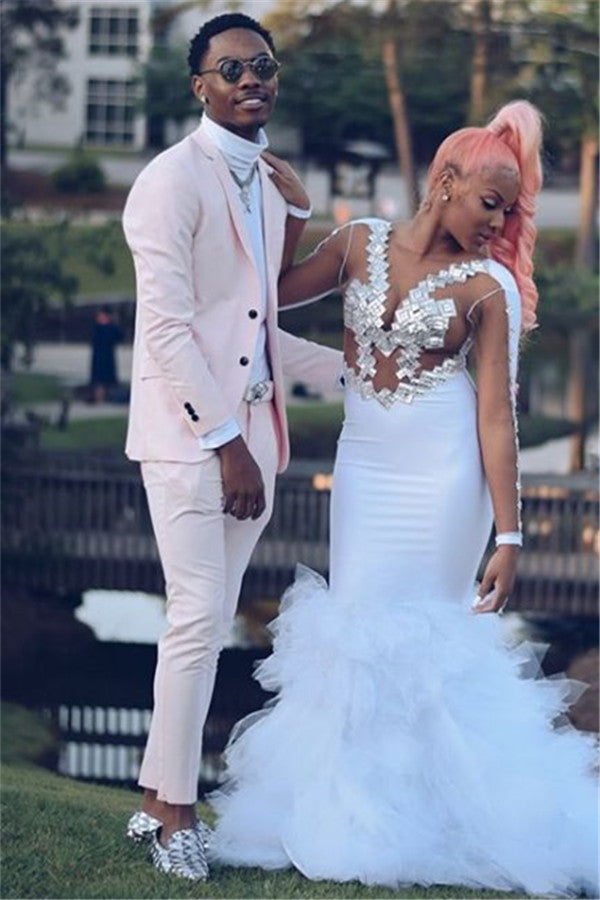 Best Fitted Pink Bespoke Wedding Suits for Groom 2022