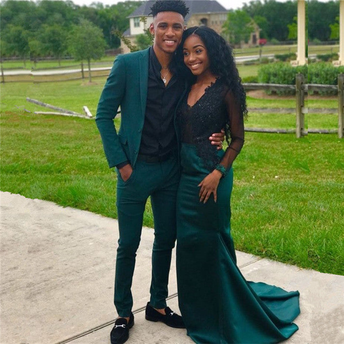 New Arrive 2-Piece Dark Green Dinner Suit for Men with Notch Lapel
