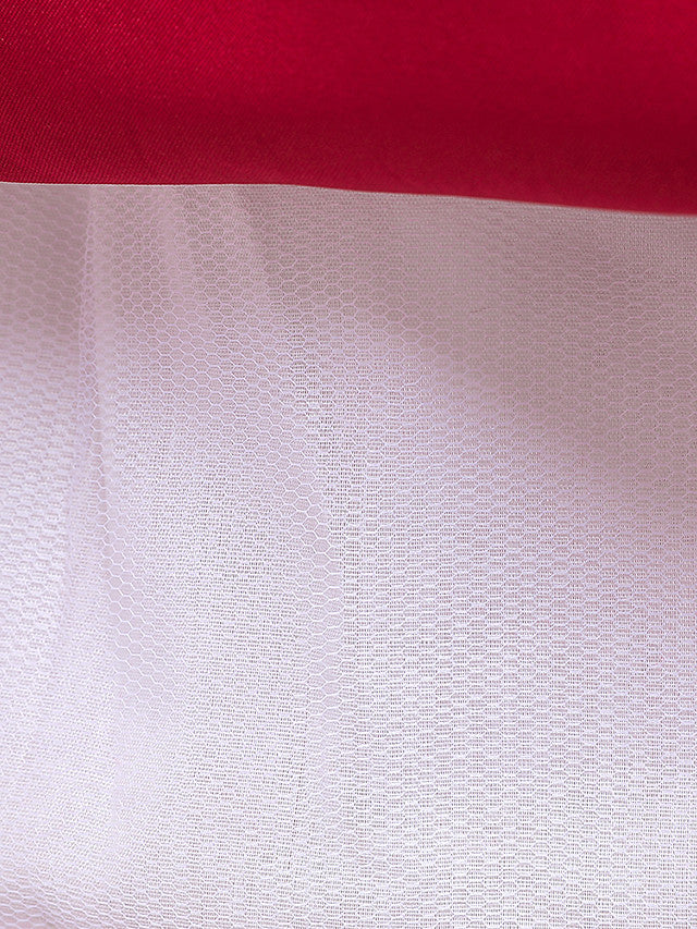 Gorgeous Long Sleeve Jewel Neck Flower Girl Dress with Tulle Satin Crystals and Lace Belt