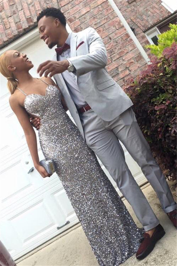 Silver Formal Business Dinner Prom Suit For Man by Fshion Ryan