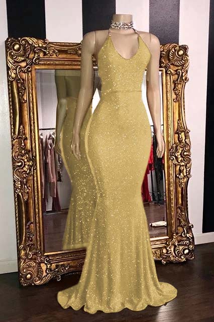 Red Sleeveless Mermaid Prom Dress with Sequins | Ballbella