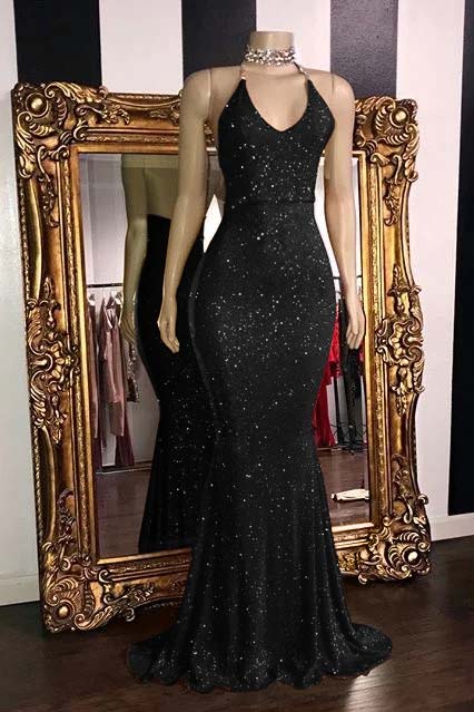 Red Sleeveless Mermaid Prom Dress with Sequins | Ballbella