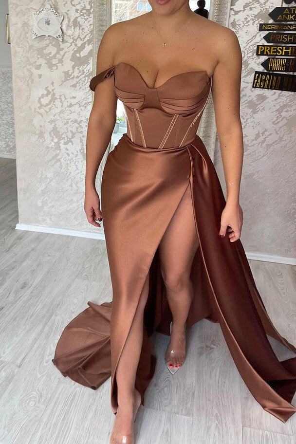 Charming Sweetheart Mermaid One-Shoulder Prom Dress with Slit | Ballbella