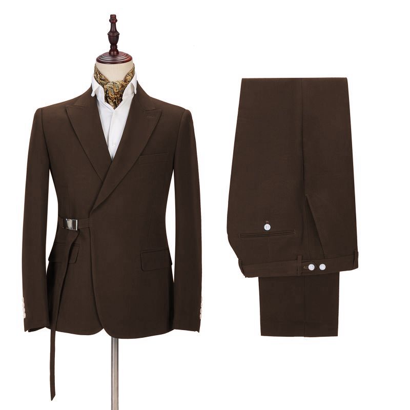 Popular Business Prom Bespoke Suit with Peaked Lapel for Men