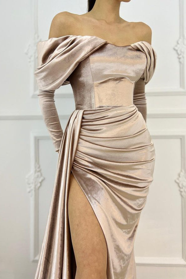 Off-The-Shoulder Sweetheart Mermaid Evening Dress