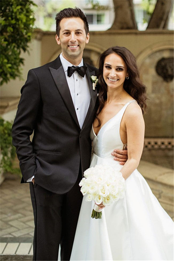New Arrival Men Suit Black 2 Piece Wedding Suit