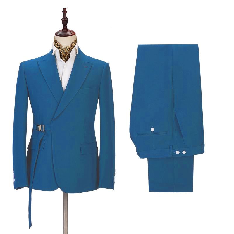Best Fited Designer Wedding Suits for Men with Peaked Lapel Slim Fit Prom Outfits