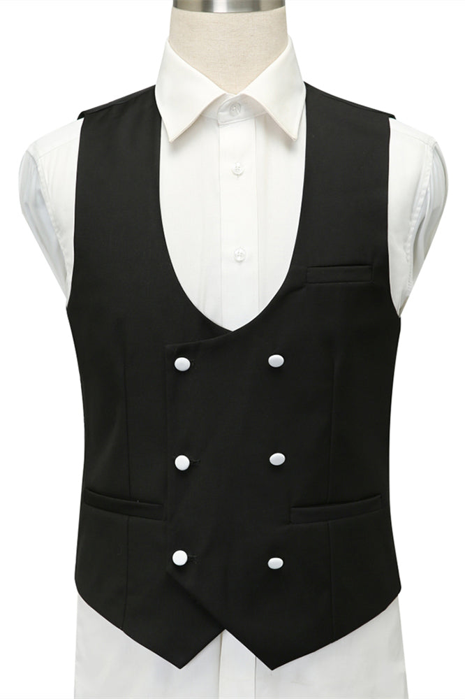 Chic White Jacquard Slim Fit Shawl Lapel Wedding Suit for Men