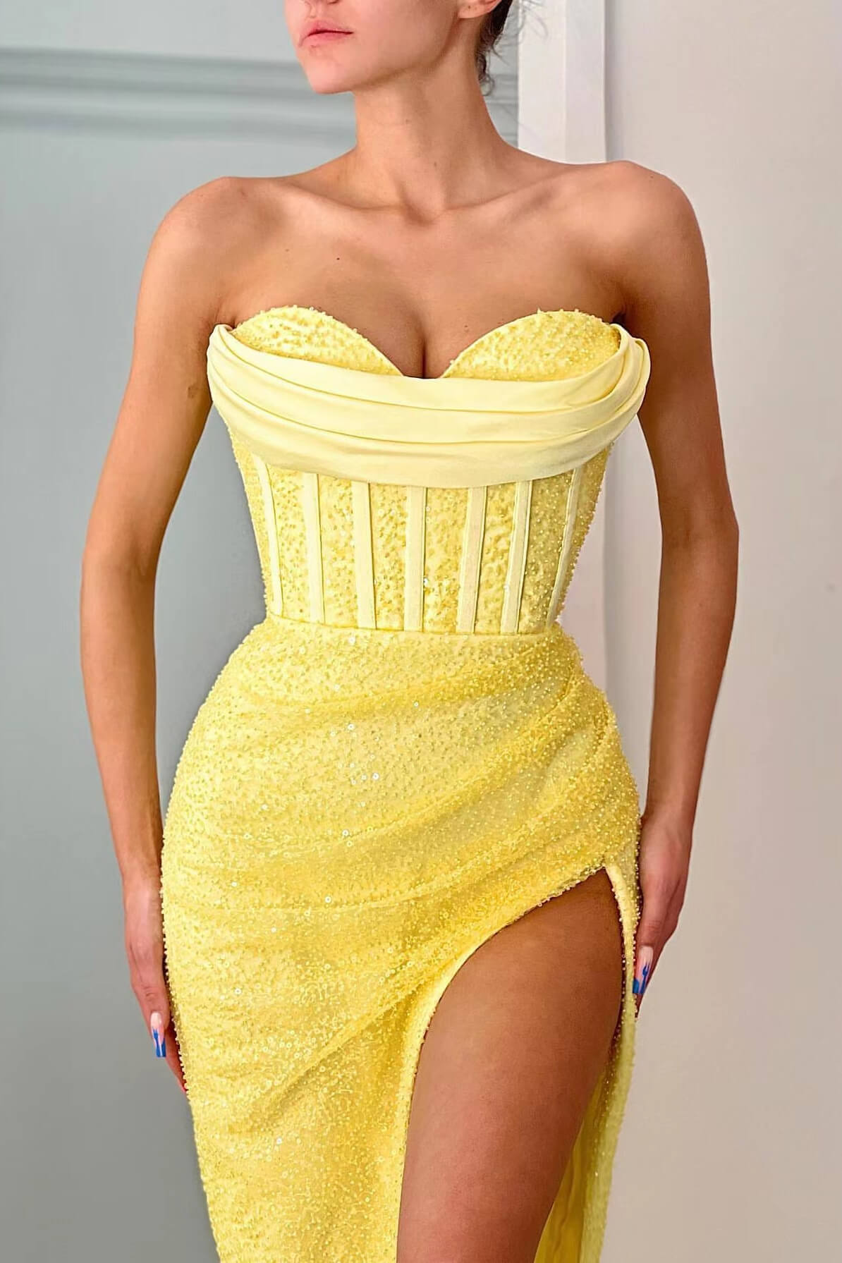 Dazzle in a Sweetheart Mermaid Prom Dress with Sequins