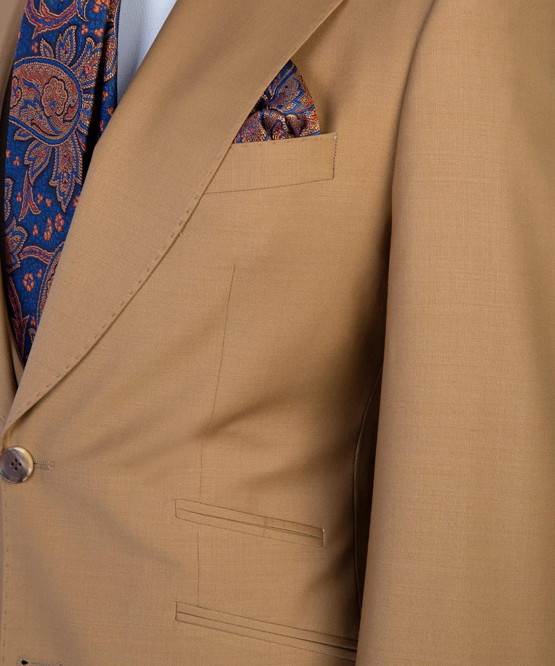 Hot Sale Brown Men Suits - Elroy Peaked Lapel Fashion Style Business